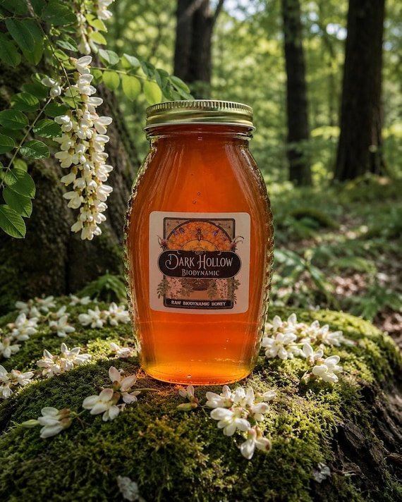 Raw Biodynamic Honey | Pennsylvania Farmstead Small Batch Unfiltered Honey (1 lb)