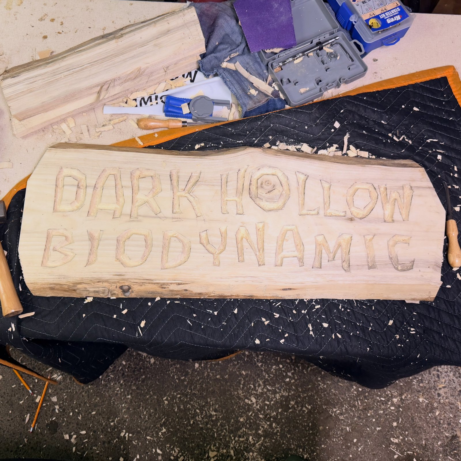 My first time making a hand carved sign!!